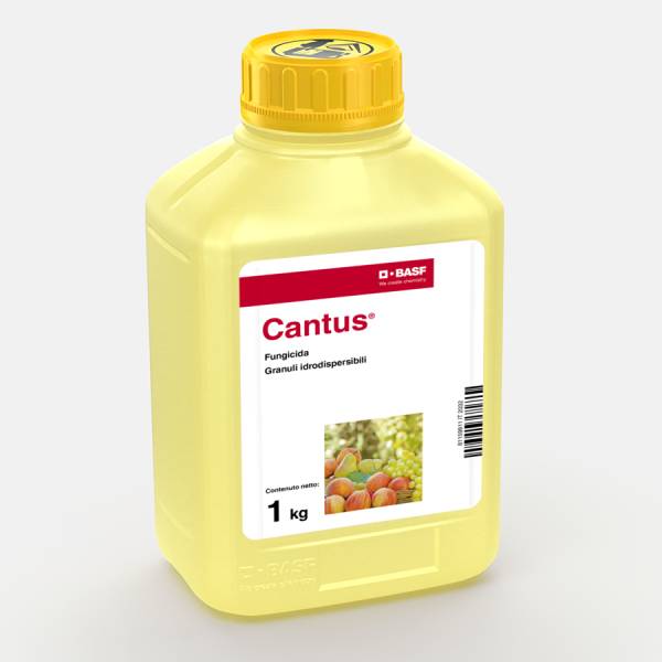Confezione da 1 Kg di CANTUS BASF, fungicida professionale in granuli idrodispersibili a base di Boscalid per uva da vino e da tavola.