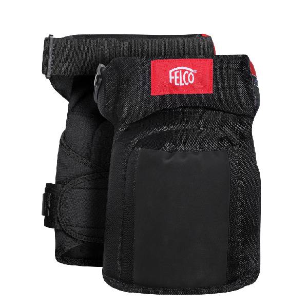Ginocchiera professionale FELCO 711-1 con snodo Comfort Hinge e imbottitura in gel per potatura e giardinaggio.