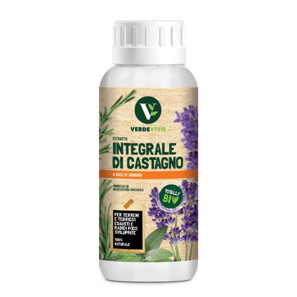 Flacone Estratto Integrale di Castagno Verde Vivo, biostimolante naturale