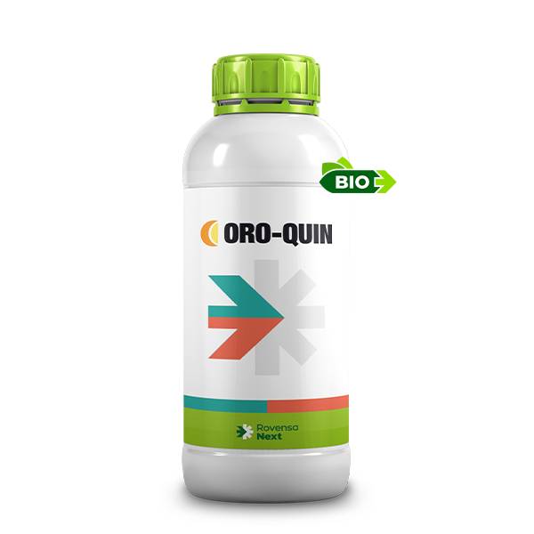Oro-Quin Rovensa Next, agrofarmaco biologico a base di olio essenziale di arancio dolce con funzione insetticida, fungicida e acaricida.