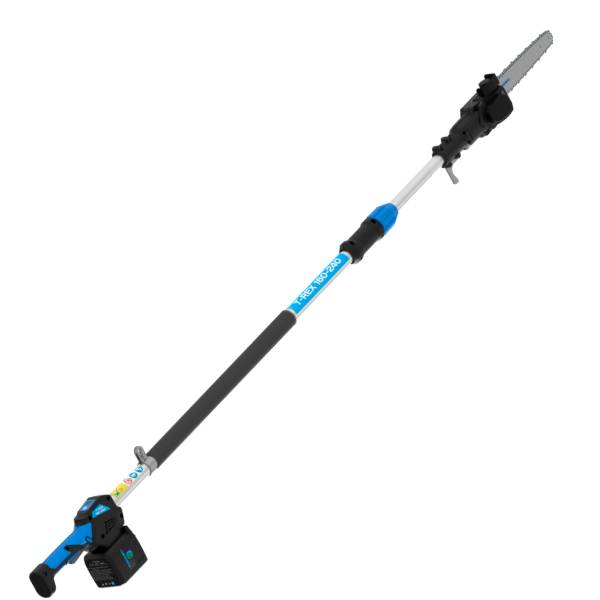 Potatore elettrico su asta telescopica Campagnola T-REX 160-240 con barra da 8 pollici e batteria plug-in.