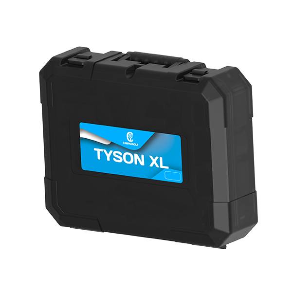 Potatore a catena Campagnola Tyson XL con barra da 5 pollici, doppia batteria Li-Ion da 21,6V con valigetta Campagnola.