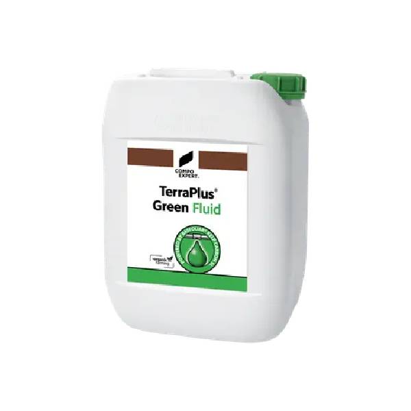 Bidone TerraPlus Green Fluid 20 lt CompoExpert concime organico biostimolante consentito in agricoltura biologica.