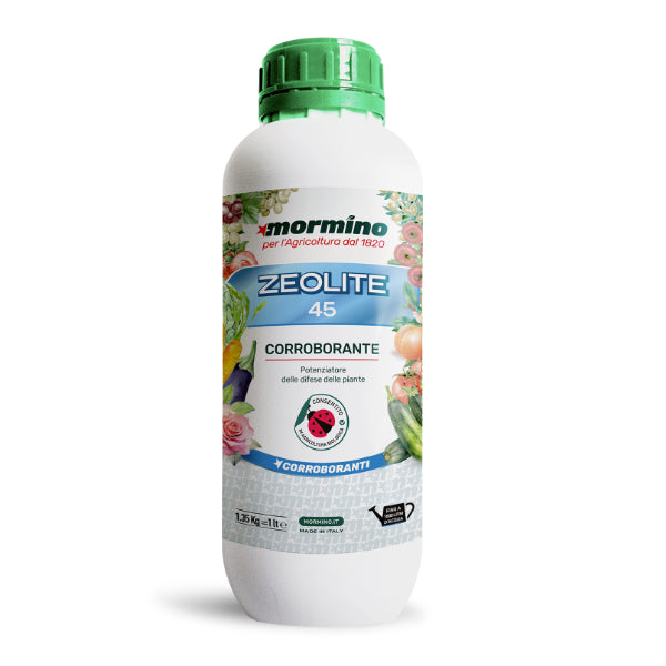 Zeolite 45 Mormino 1 lt, corroborante naturale per il potenziamento delle difese delle piante.