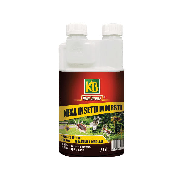 Flacone NEXA Insetti Molesti KB, concentrato professionale per interni/esterni