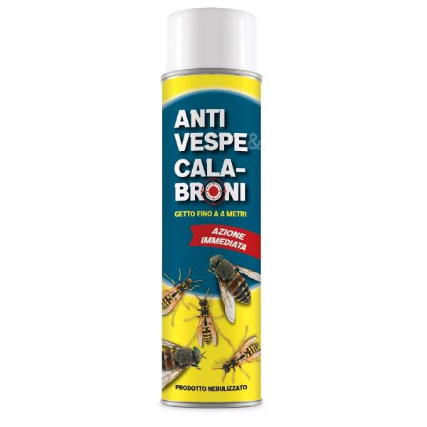 Insetticida aerosol Adama anti vespe e calabroni con azione diretta fino a 4 metri, efficace e sicuro Made in Italy