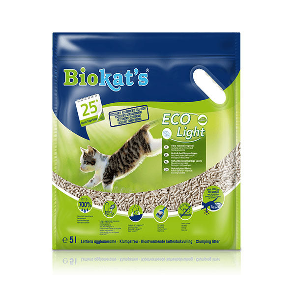 Biokat's Eco Light: Lettiera Con Fibre Naturali per Gatti 